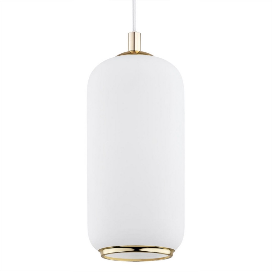 Argon 4993 - Lustr na lanku PALLADO 1xE27/15W/230V zlatá/bílá