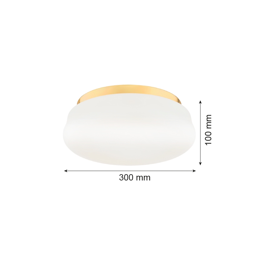 Argon 6142 - Stropní svítidlo OMBRA 3xE27/15W/230V zlatá/bílá