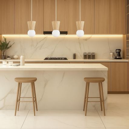 Argon 6357 - Koupelnový lustr na lanku VOLANTE 3xG9/6W/230V IP44 béžová