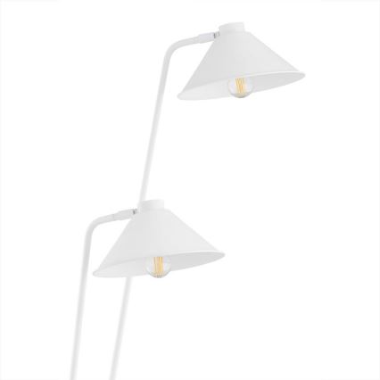 Argon 7074 - Stojací lampa GABIAN 2xE27/15W/230V bílá