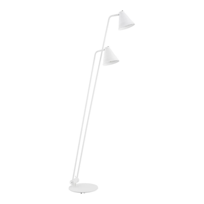 Argon 7076 - Stojací lampa AVALONE 2xE27/15W/230V bílá