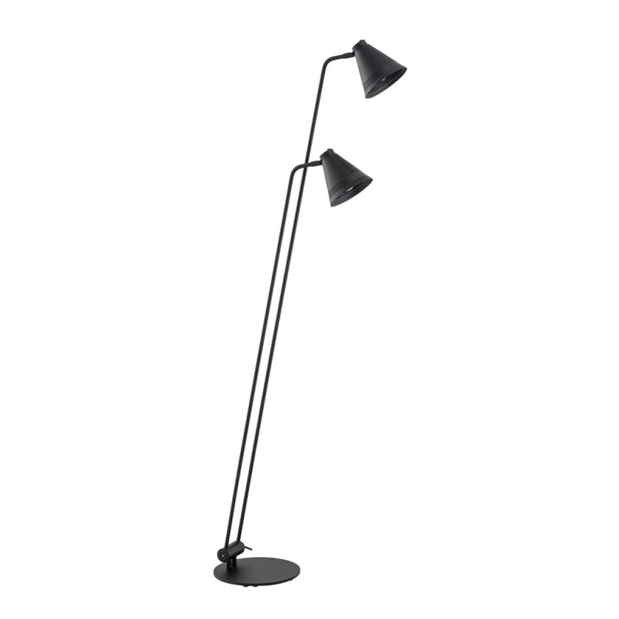 Argon 7077 - Stojací lampa AVALONE 2xE27/15W/230V černá