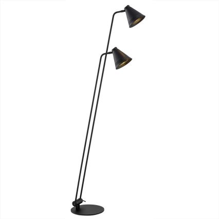 Argon 7077 - Stojací lampa AVALONE 2xE27/15W/230V černá