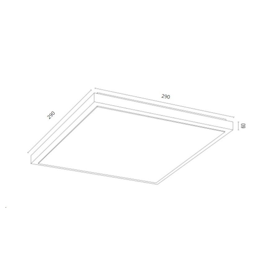 Argon 7167 - Stropní svítidlo CARLSON 2xE27/15W/230V 29x29 cm zlatá