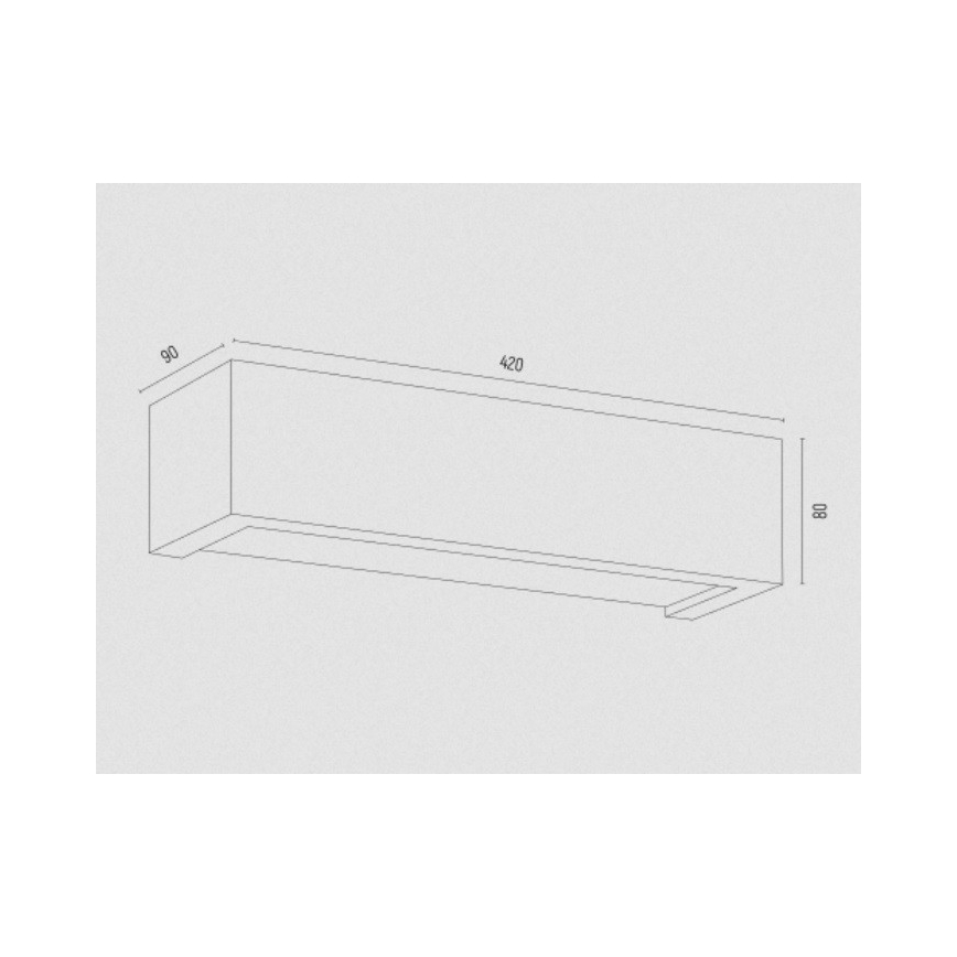 Argon 7168 - Nástěnné svítidlo CASERTA 2xE27/15W/230V 42 cm