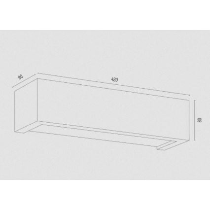 Argon 7169 - Nástěnné svítidlo CASERTA 2xE27/15W/230V 42 cm