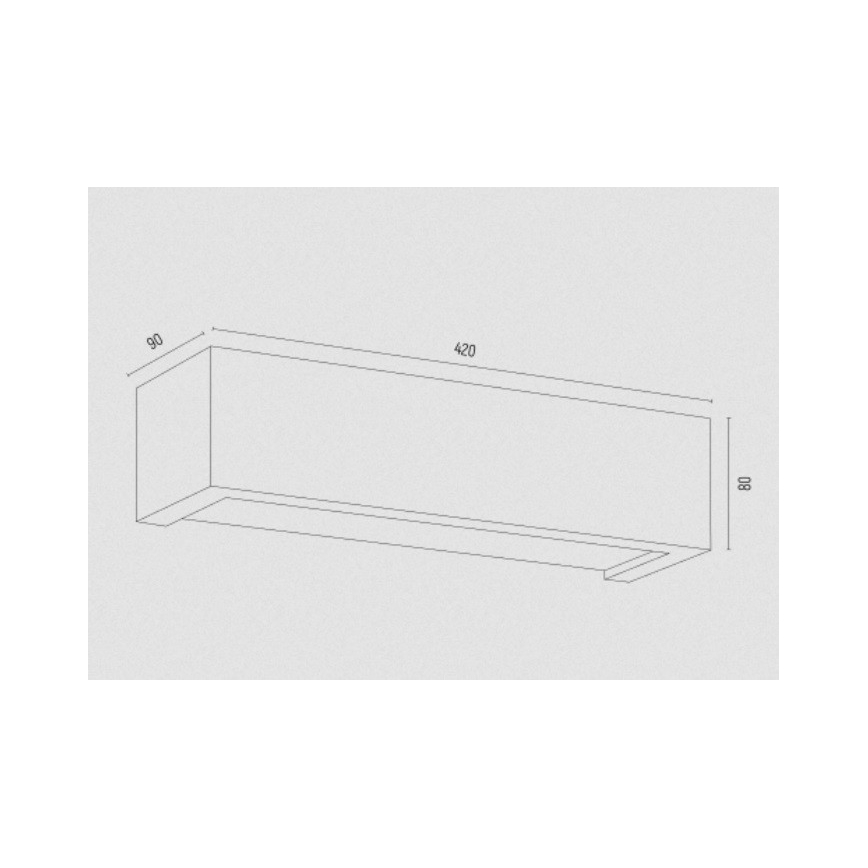 Argon 7169 - Nástěnné svítidlo CASERTA 2xE27/15W/230V 42 cm