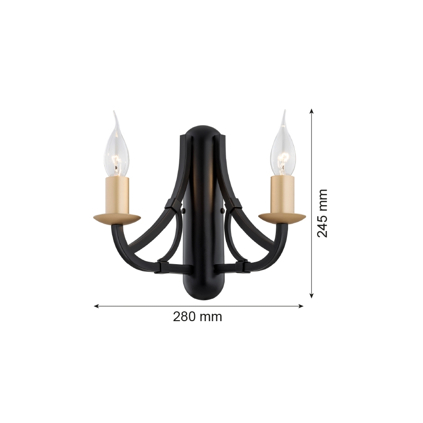 Argon 7181 - Nástěnné svítidlo LORENZO 2xE14/7W/230V