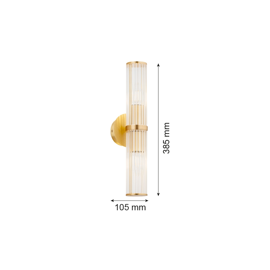 Argon 7203 - Nástěnné svítidlo HAMPTON 2xE14/7W/230V zlatá