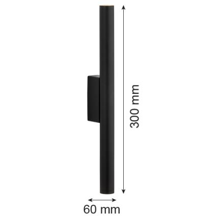 Argon 7222 - LED Nástěnné svítidlo GRECO 2xLED/4,2W/230V 3000K černá
