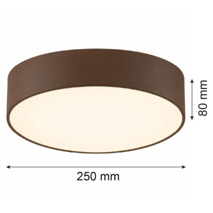 Argon 7295 - Stropní svítidlo DARLINGOS 2xE27/15W/230V pr. 25 cm hnědá