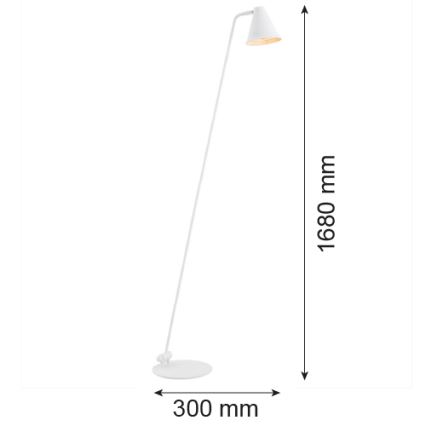 Argon 8001 - Stojací lampa AVALONE 1xE27/15W/230V bílá