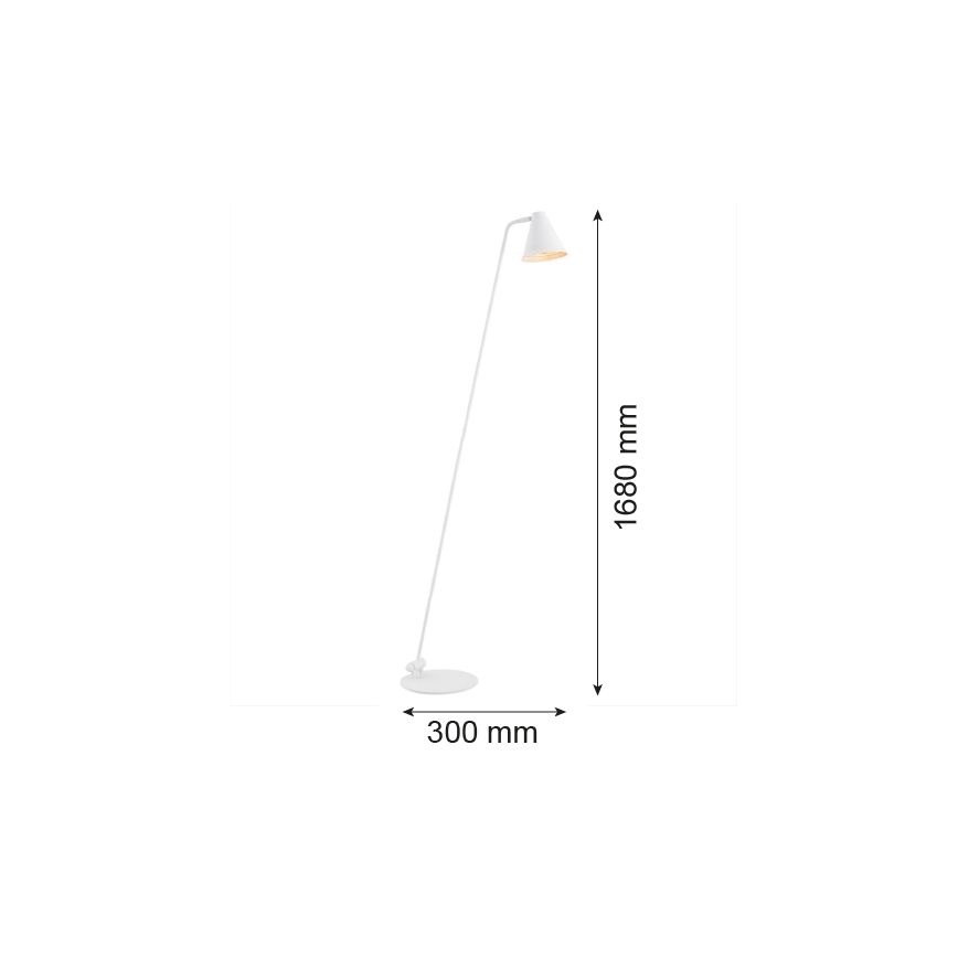 Argon 8001 - Stojací lampa AVALONE 1xE27/15W/230V bílá