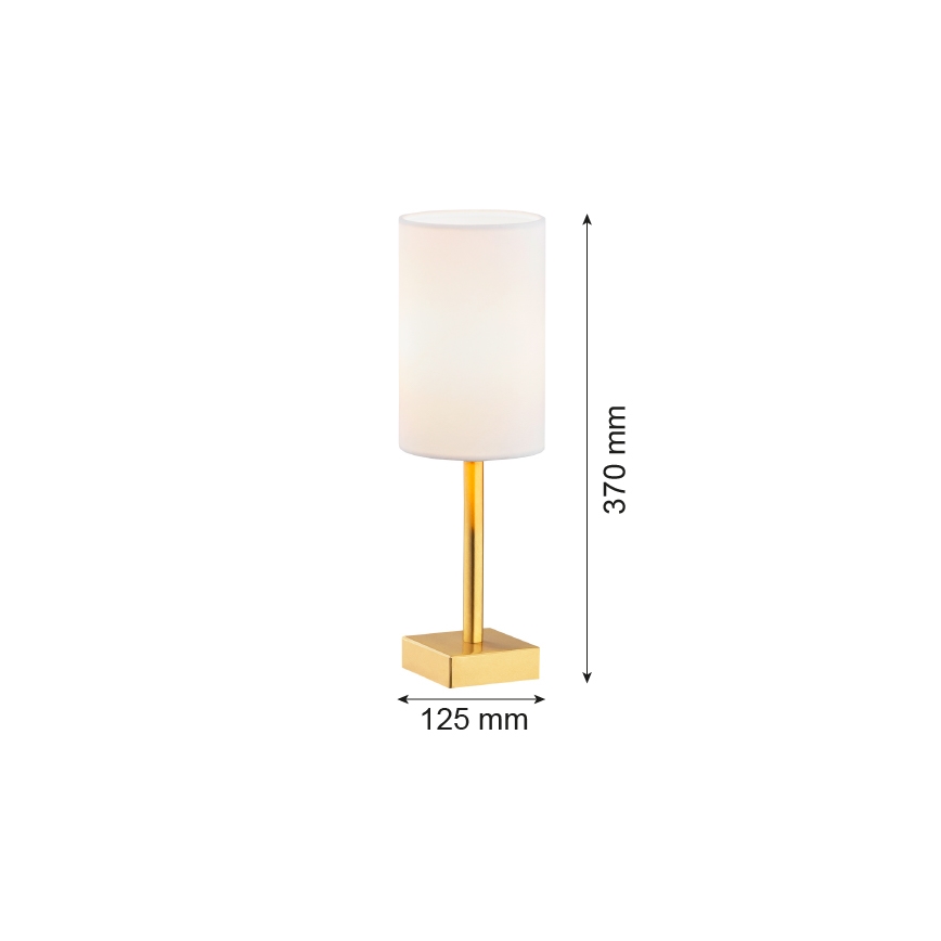 Argon 8030 - Stolní lampa ABRUZZO 1xE14/7W/230V mosaz/bílá