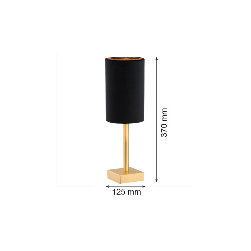 Argon 8031 - Stolní lampa ABRUZZO 1xE14/7W/230V mosaz/černá