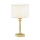 Argon 8047 - Stolní lampa ABBANO 1xE27/15W/230V mosaz/bílá