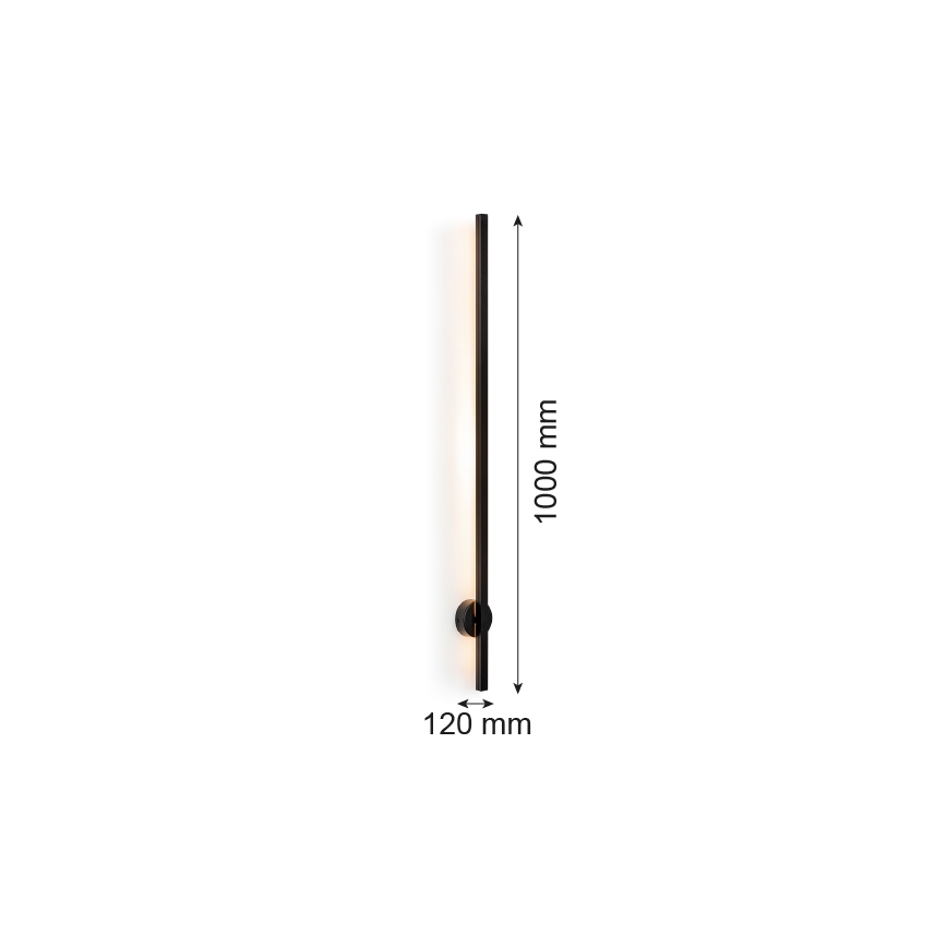 Argon 8051 - LED Nástěnné svítidlo ASSE LED/10W/230V černá