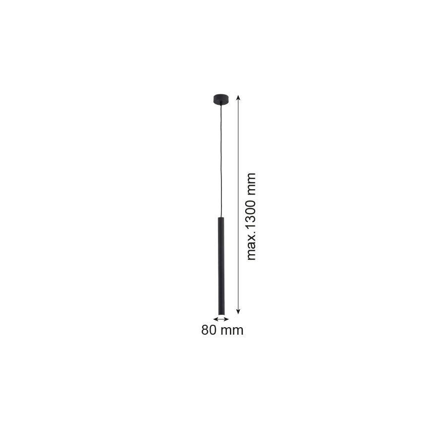 Argon 8067 - Lustr na lanku ETNA 1xG9/6W/230V černá