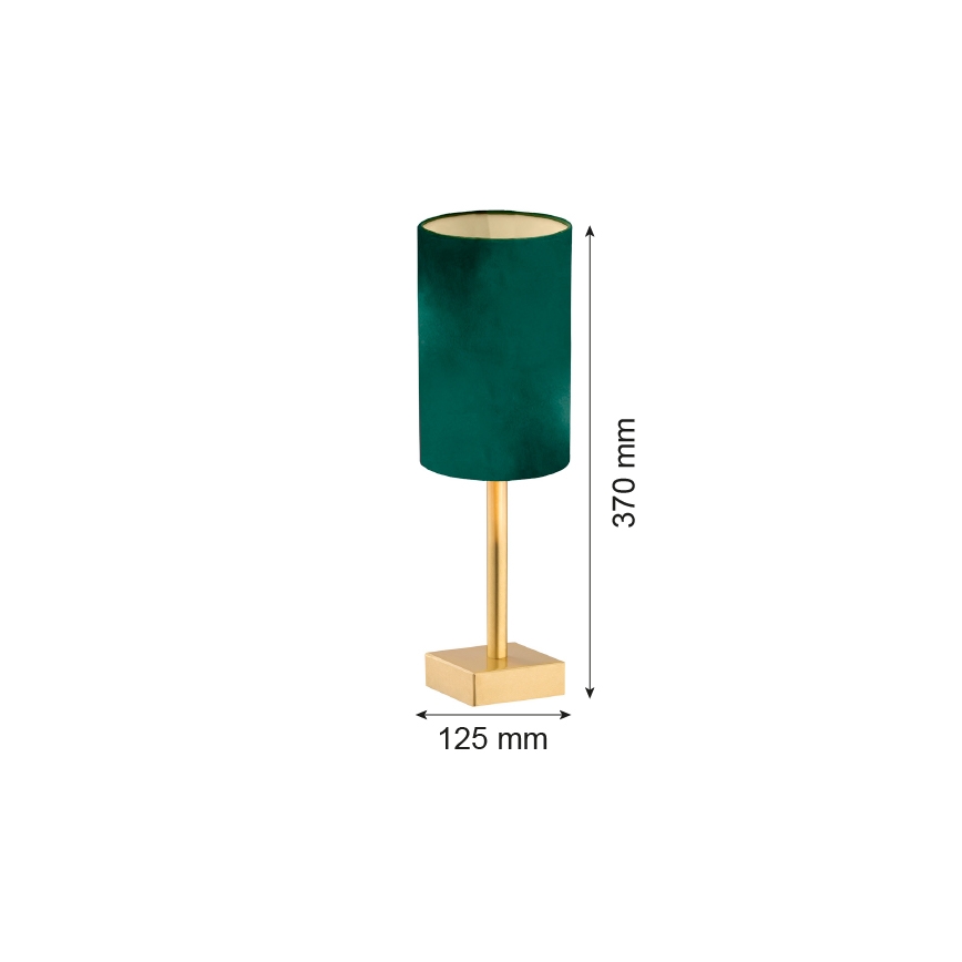 Argon 8108 - Stolní lampa ABRUZZO 1xE14/7W/230V mosaz/zelená