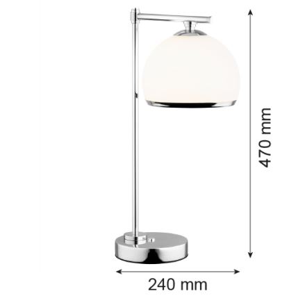 Argon 8121 -  Stolní lampa MARBELLA 1xE27/15W/230V lesklý chrom