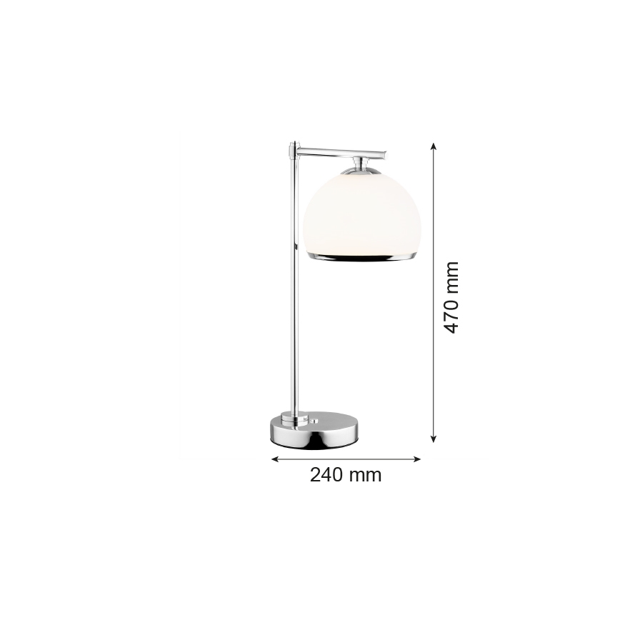 Argon 8121 -  Stolní lampa MARBELLA 1xE27/15W/230V lesklý chrom