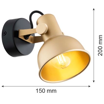 Argon 8248 - Bodové svítidlo LENORA 1xE14/7W/230V zlatá/černá