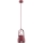 Argon 8292 - Lustr na lanku LOGAN 1xE27/15W/230V pr. 14 cm červená