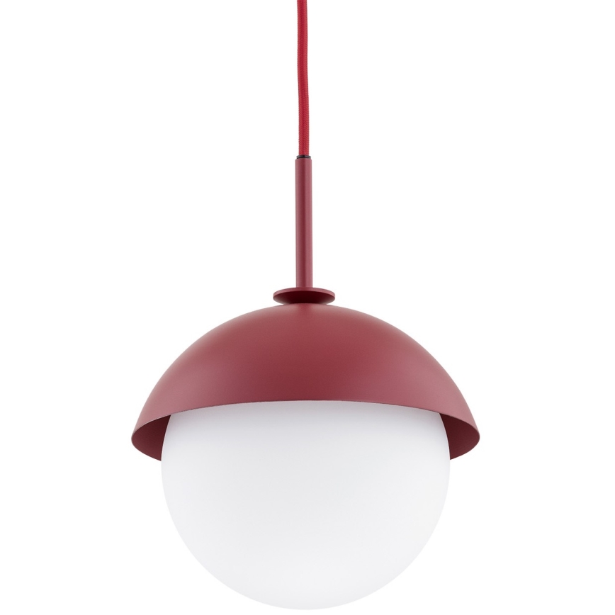 Argon 8296 - Lustr na lanku CAPPELLO 1xE27/15W/230V červená