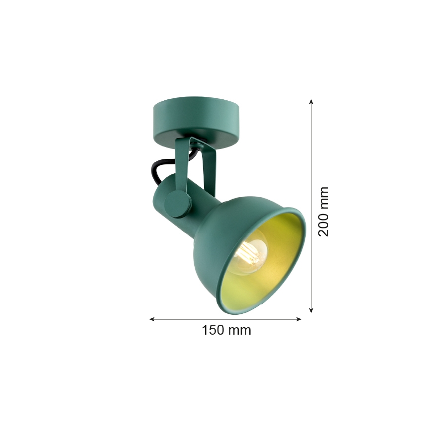 Argon 8299 - Bodové svítidlo LENORA 1xE14/7W/230V zelená