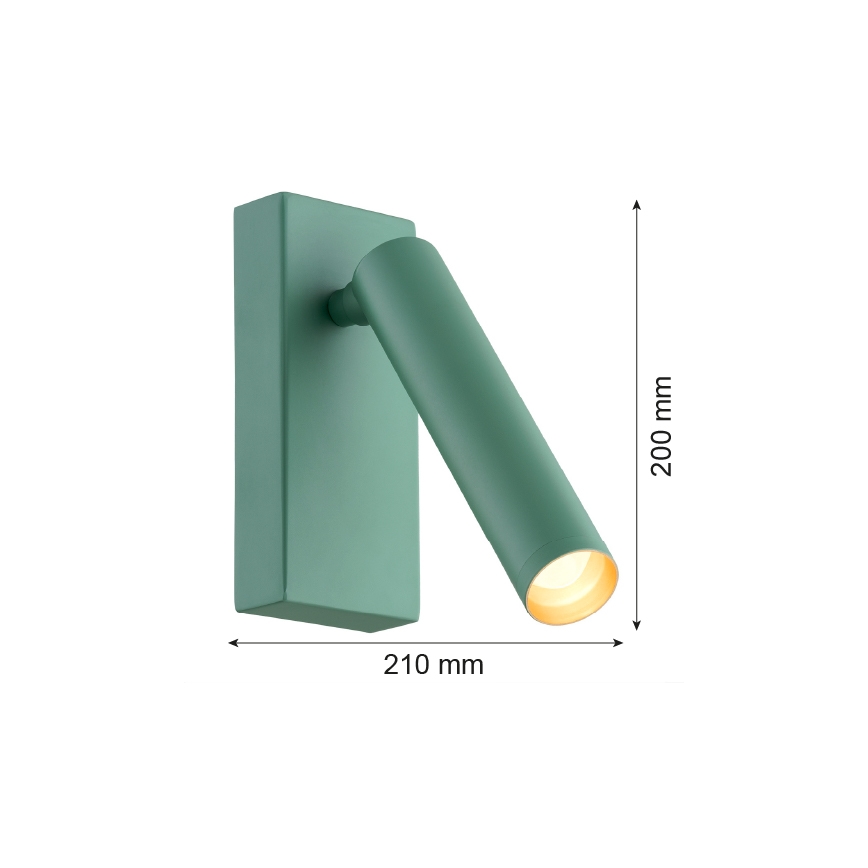 Argon 8332 - LED Nástěnné bodové svítidlo RIO LED/4,2W/230V 3000K zelená
