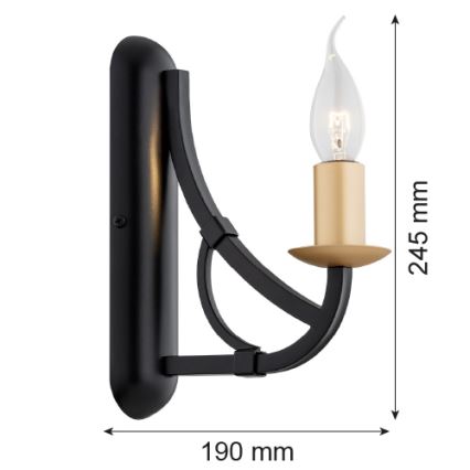 Argon 8355 - Nástěnné svítidlo LORENZO 1xE14/7W/230V