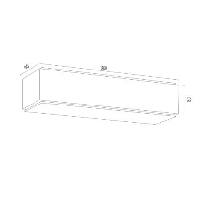 Argon 8366 - Nástěnné svítidlo CARLSON 1xE27/15W/230V 30 cm černá