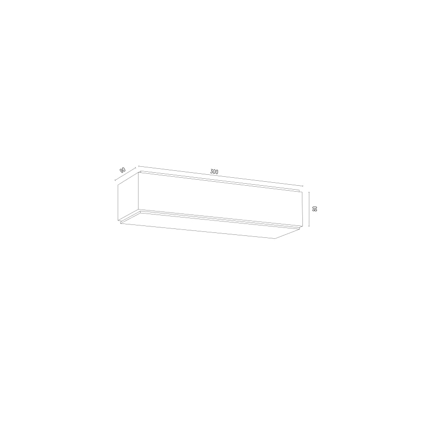 Argon 8366 - Nástěnné svítidlo CARLSON 1xE27/15W/230V 30 cm černá