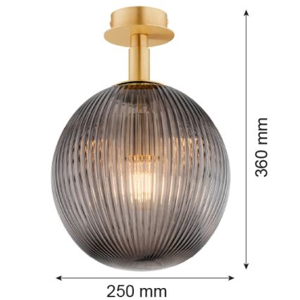 Argon 8511 - Stropní svítidlo PALOMA 1xE27/15W/230V zlatá/černá