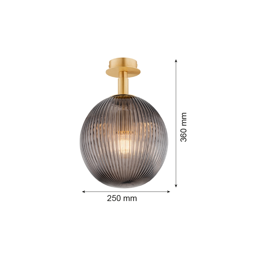 Argon 8511 - Stropní svítidlo PALOMA 1xE27/15W/230V zlatá/černá