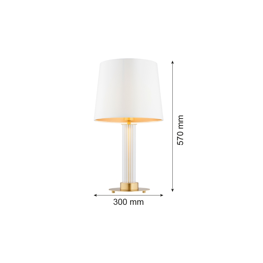 Argon 8540 - Stolní lampa HAMPTON 1xE27/15W/230V 57 cm bílá