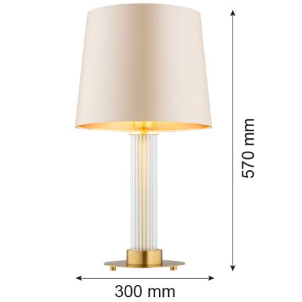 Argon 8541 - Stolní lampa HAMPTON 1xE27/15W/230V 57 cm béžová