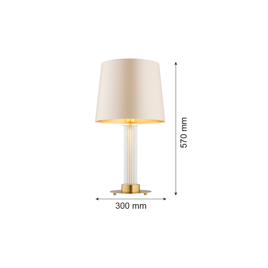 Argon 8541 - Stolní lampa HAMPTON 1xE27/15W/230V 57 cm béžová