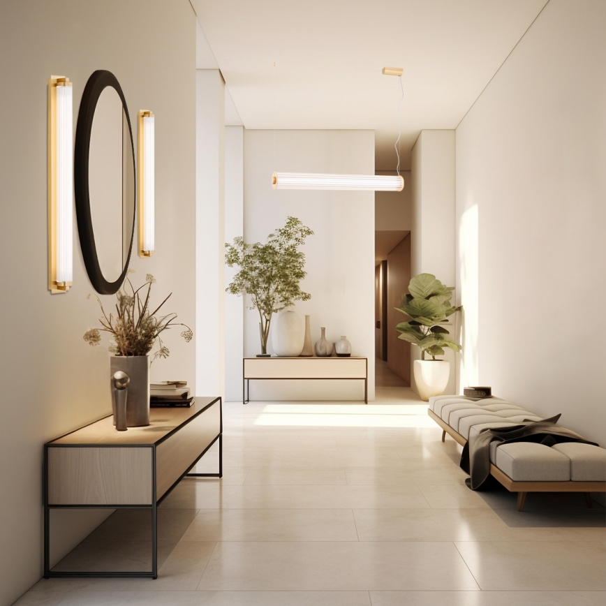 Argon 8622 - LED Nástěnné svítidlo HAMPTON LED/34W/230V 3000K mosaz