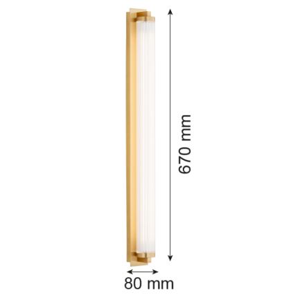 Argon 8622 - LED Nástěnné svítidlo HAMPTON LED/34W/230V 3000K mosaz