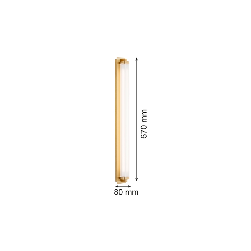 Argon 8622 - LED Nástěnné svítidlo HAMPTON LED/34W/230V 3000K mosaz