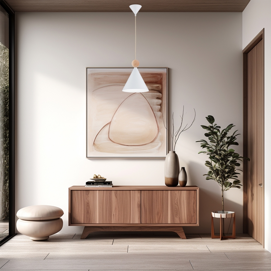 Argon 8629 - Lustr na lanku KEGEL 1xE27/15W/230V bílá