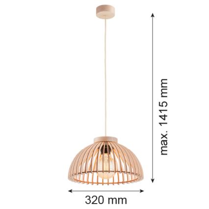 Argon 8633 - Lustr na lanku TRE 1xE27/15W/230V