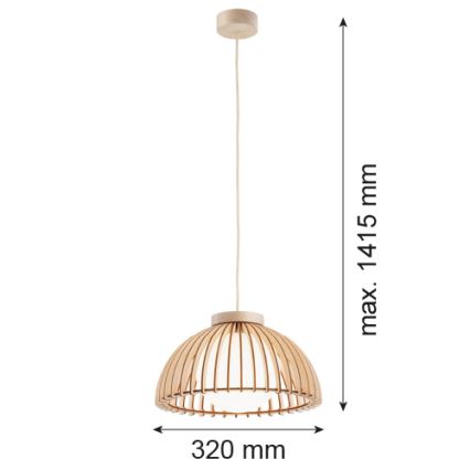 Argon 8634 - Lustr na lanku TRE 1xE27/15W/230V
