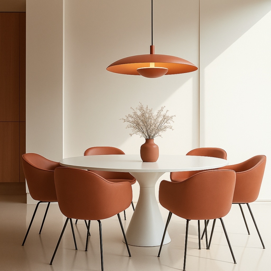 Argon 8870 - LED Lustr na lanku BOLTON LED/12,5W/230V 3000K terakotová