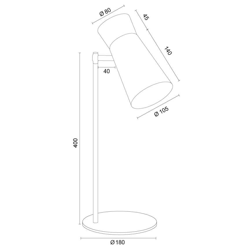 Argon 8874 - Stolní lampa LORD 1xE14/7W/230V zlatá