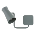 Argon 8883 - Nástěnná lampa LORD 1xE14/7W/230V šedá