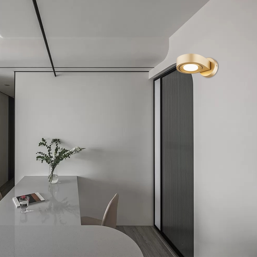 Argon 8899 - Nástěnné svítidlo LOTUS 1xGX53/12W/230V zlatá