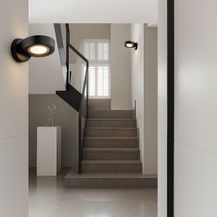 Argon 8900 - Nástěnné svítidlo LOTUS 1xGX53/12W/230V černá