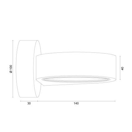 Argon 8901 - Nástěnné svítidlo LOTUS 1xGX53/12W/230V fialová